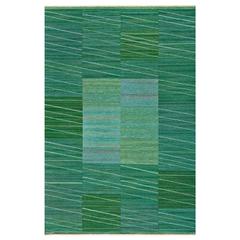 Mid-20th Century Märta Måås-Fjetterström Swedish Deco Rug by Barbro Nilsson 11