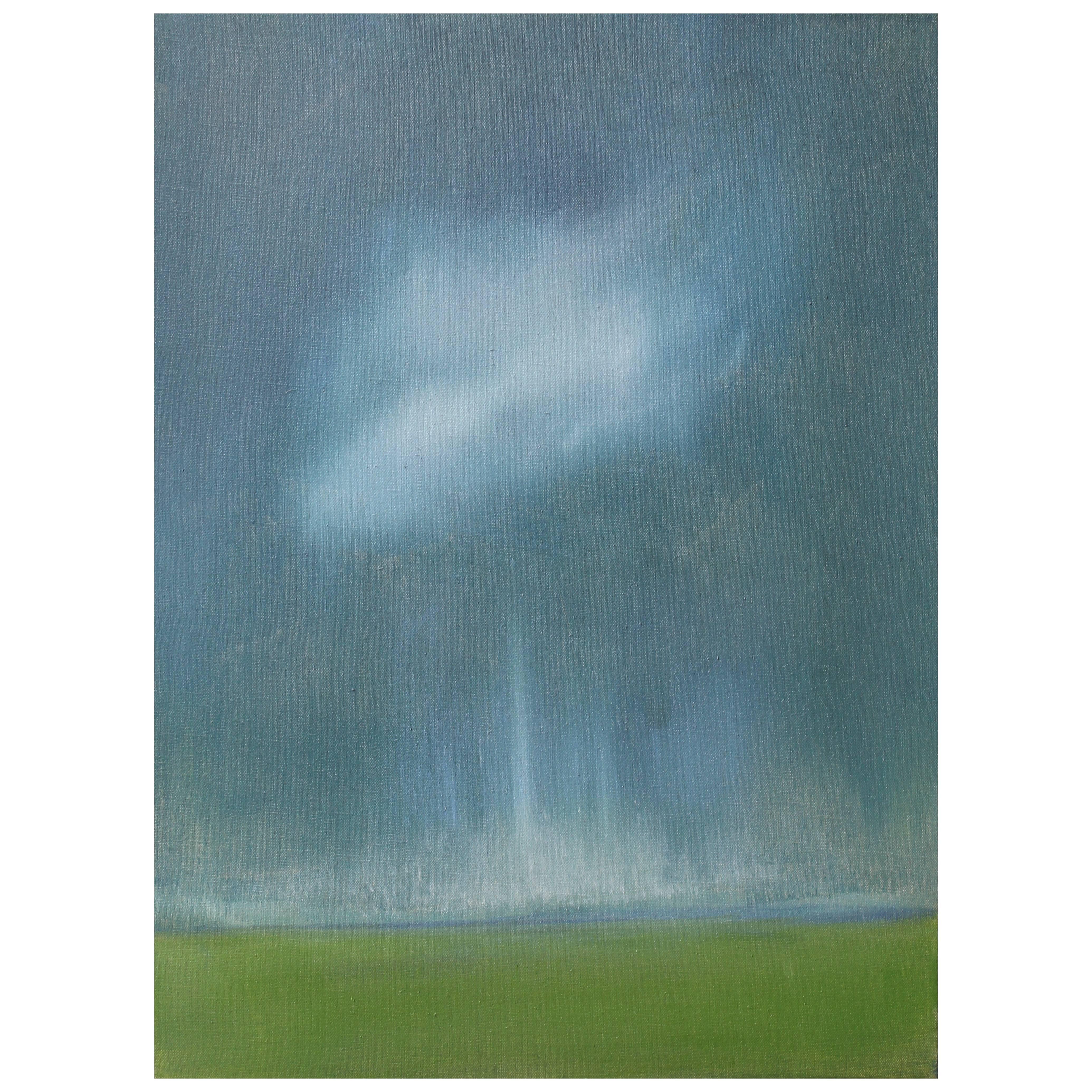 'Distant Rain IV' Oil on Linen