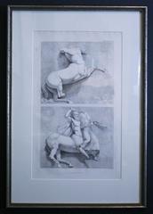 Printed Etching of Greek Figures by Thomas Baxter