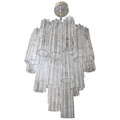 Venini Murano Tronchi Glass Chandelier 1