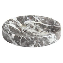Shallow Convex Figured Marble Bowl