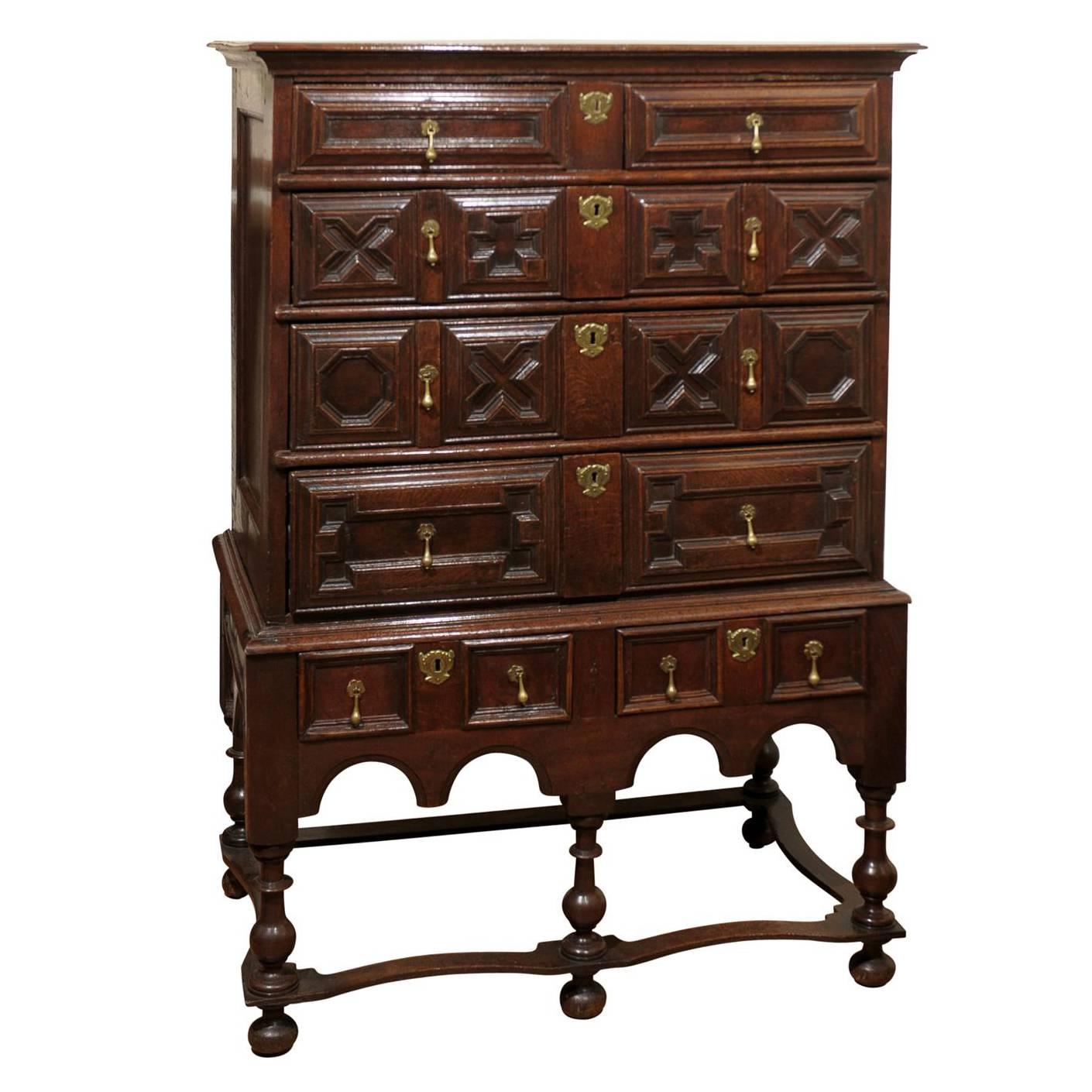 19th Century Chest on Stand For Sale