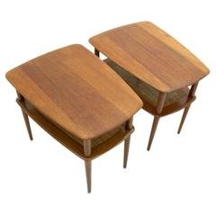 Pair of Peter Hvidt & Orla Molgaard Nielsen Side Tables, Denmark, 1950s