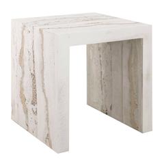 Cement and Porcelain and Sand Side Table by Fernando Mastrangelo