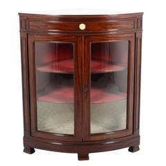 19th Century French Mahogany Corner Cabinet 