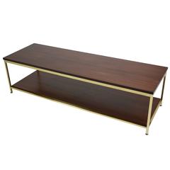 Large Brass Coffee Table by Paul McCobb for Calvin