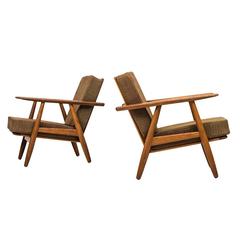 Hans Wegner Cigar Easy Chairs by Getama in Denmark