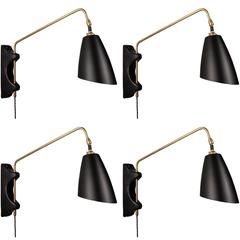 Brass Swing Arm Sconce 12