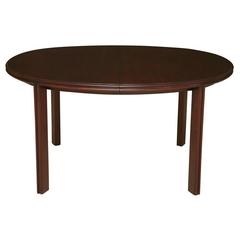 Vintage Paul Frankl Oval Dining Table for Johnson Furniture