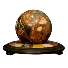 19th Century Grand Tour Specimen Marble Sphere