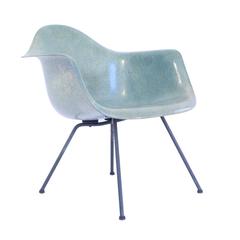 Seafoam Green Herman Miller Zenith Eames Rope Edge Armshell on Low Lounge Base