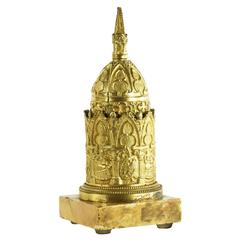 Early 19th Century Gilded Bronze Bell, Highly Architectural Design 8