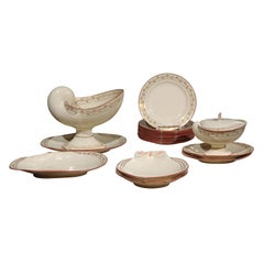 Early 19th Century 20-Piece Wedgwood Seashell and Seaweed Set, Maker Marked