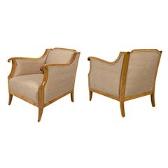 Pair of Swedish Biedermeier Style Chairs, Early 20th Century 6