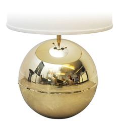 Karl Springer Brass Sphere Table Lamp