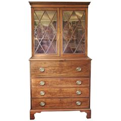 Maryland Hepplewhite Secretary Bookcase 6