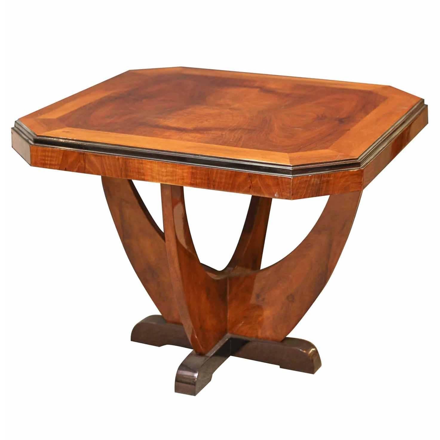  Art Deco Coffee Table in Chestnut veneer