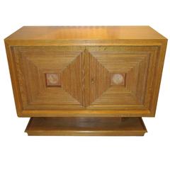 Sculptural Cerused-Oak Sideboard attributed to Maxime Old 