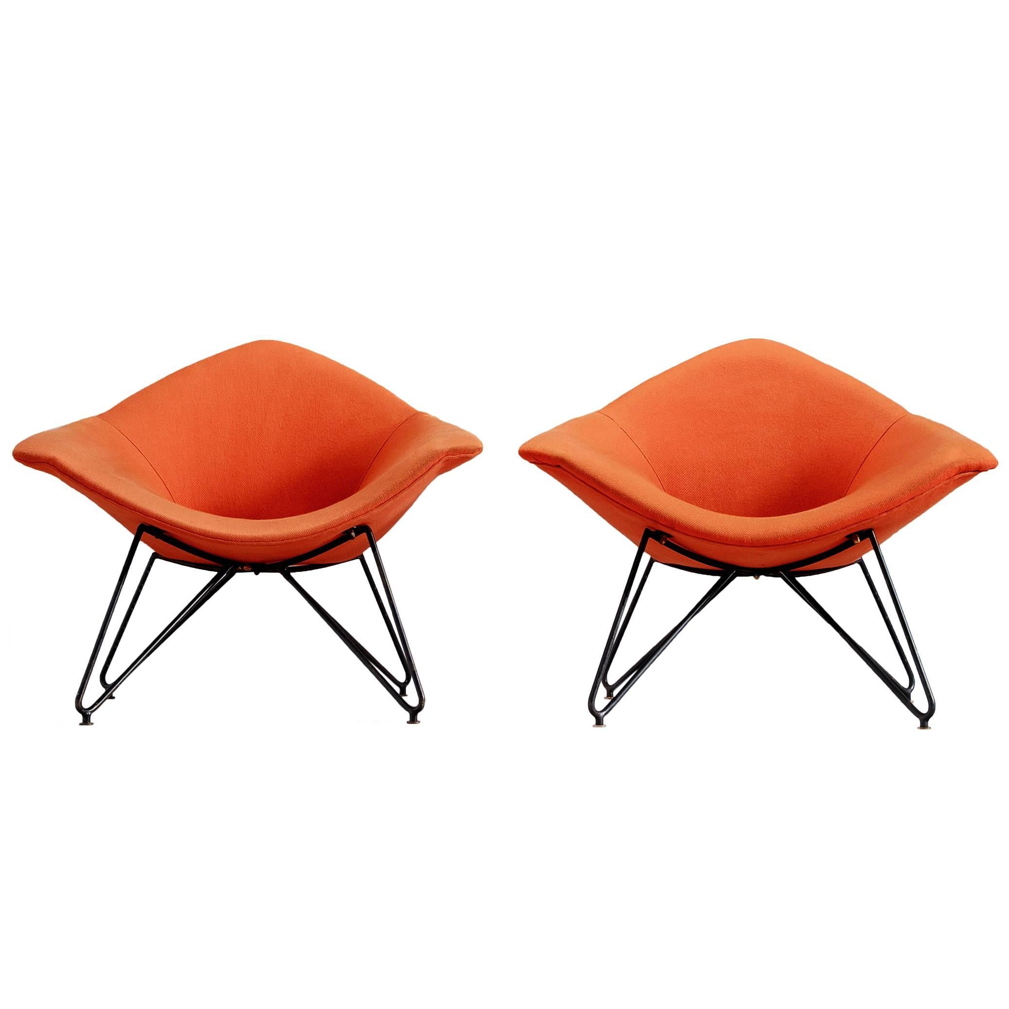 Pair of Armchairs for Saporiti, Italy, 1950s