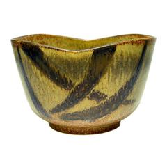 Massive Stoneware Bowl by Eva Staehr-Nielsen for Saxbo