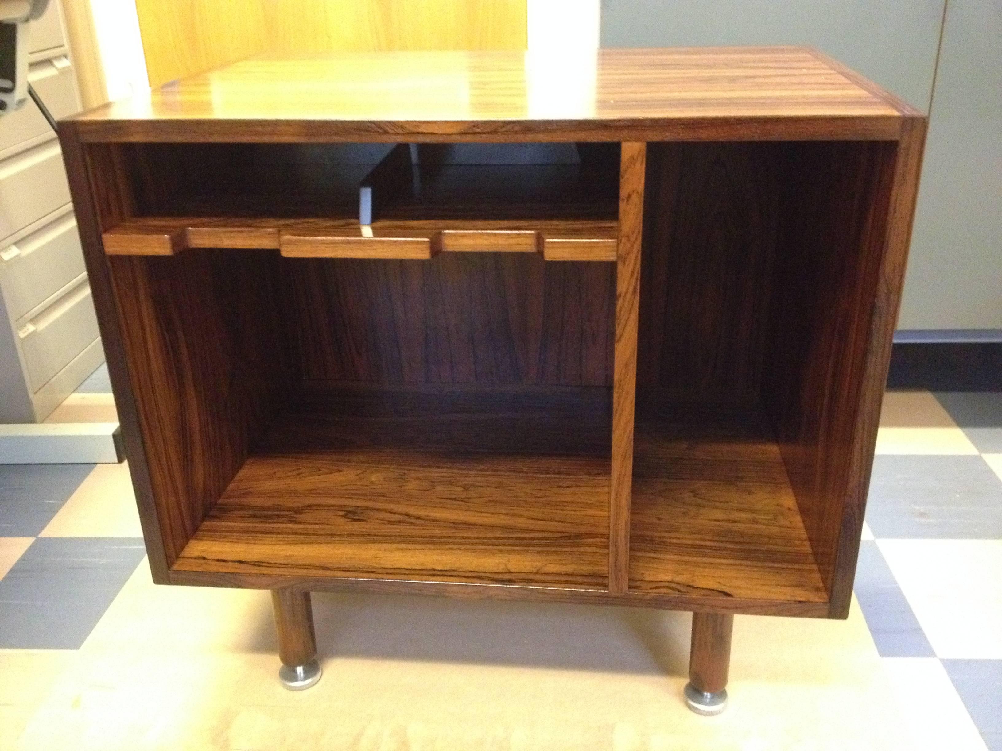 Two Unusual Jens Risom Rosewood Cabinets with Finished Backs 3