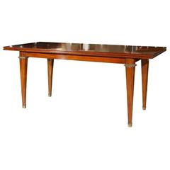 Mahogany Flip-Top Console Table Stamped Jansen