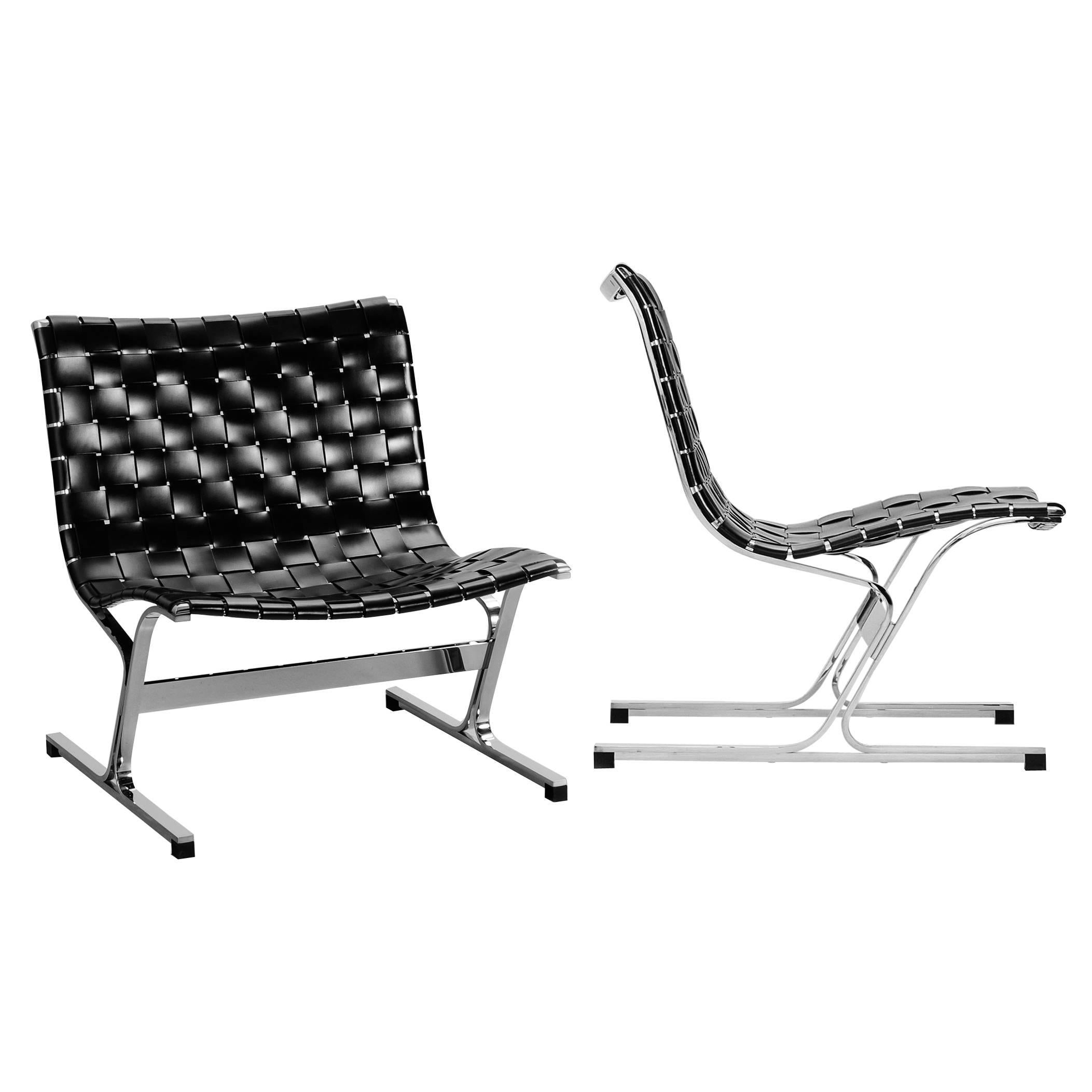Set of Two Lounge Chairs by Ross Littell 