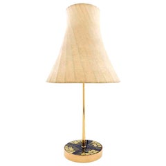 Mid-Century Table Lamp 'Spule' Mod. 1235 by Kalmar, Brass Mosaic Cocoon, 1960s