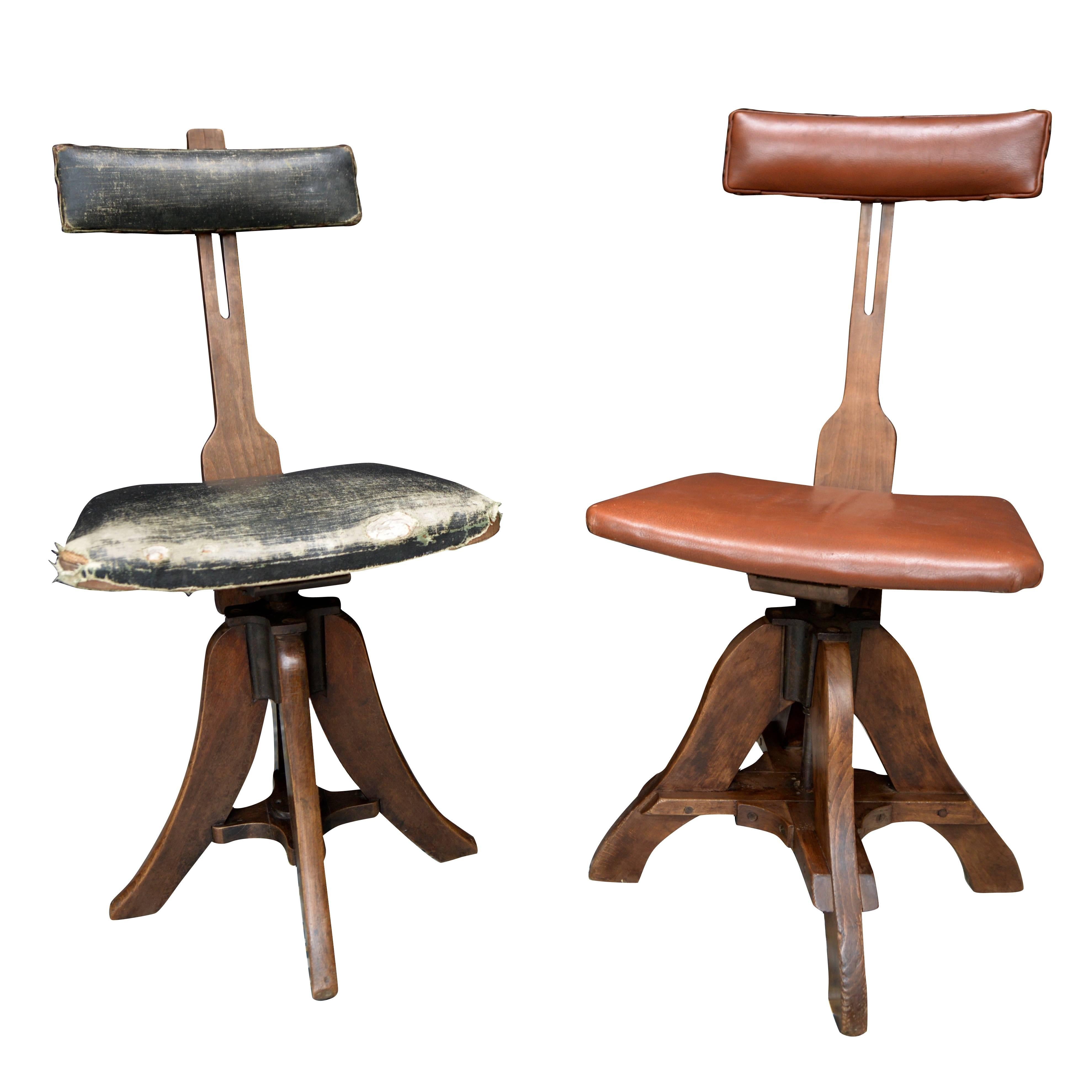 19th Century Glenister of High Artist/Draughtsman Work Chairs