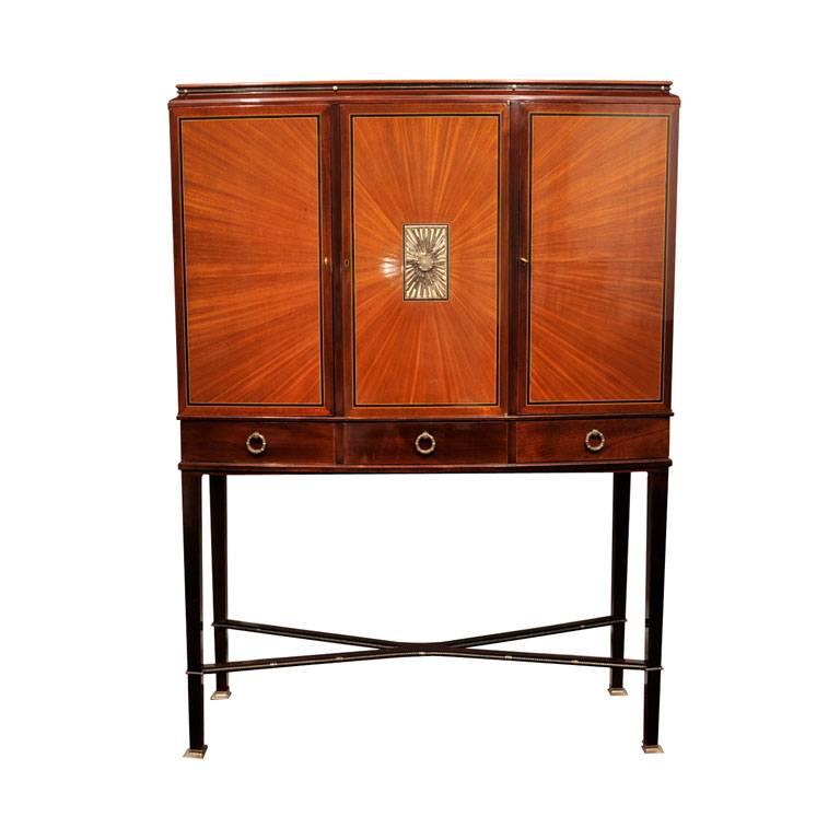 Art Deco Cabinet in the Manner of Alban Chambon