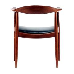 Vintage Danish Teak Armchair by Hans Wegner