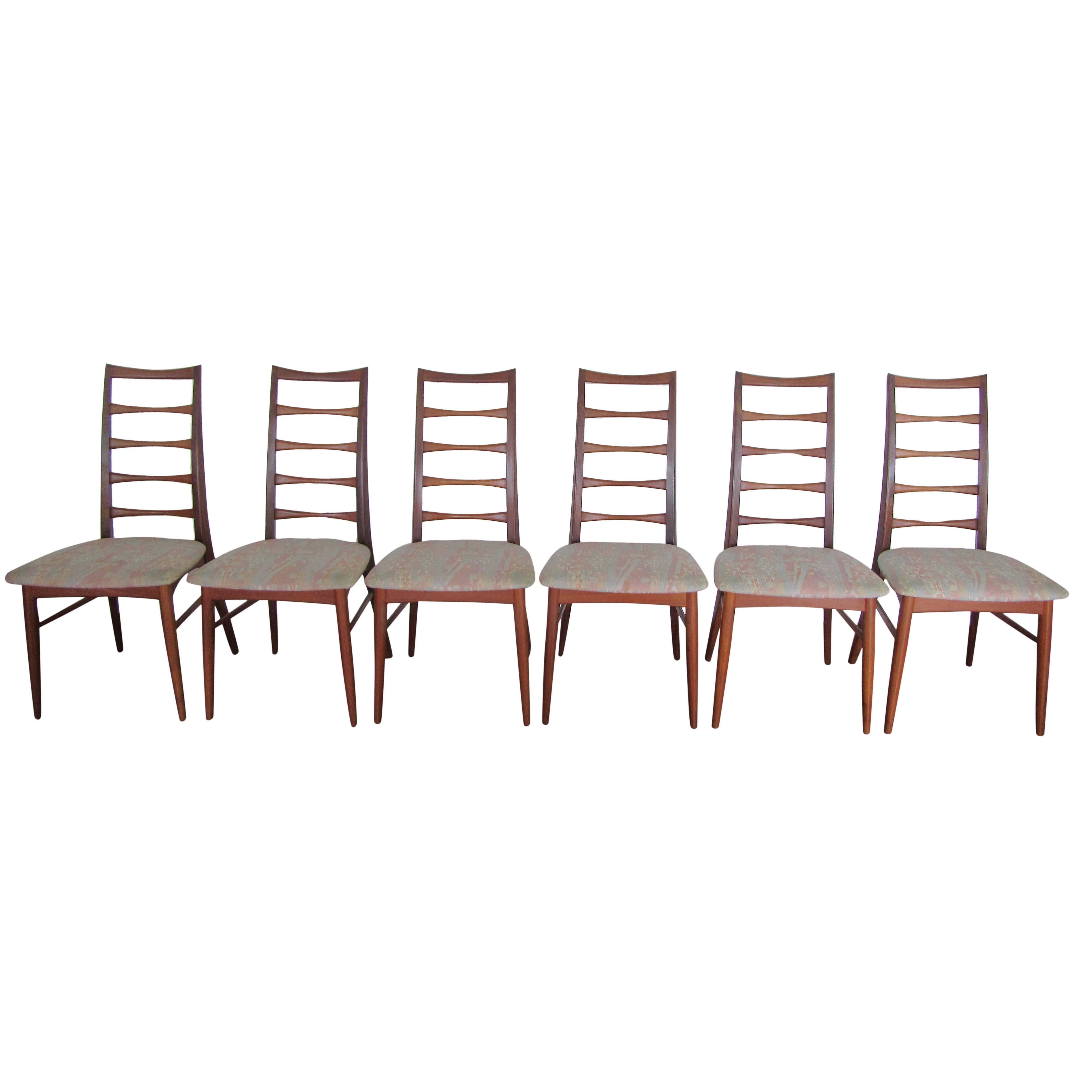 Four Teak Dining Chairs by Niels Kofoed For Sale