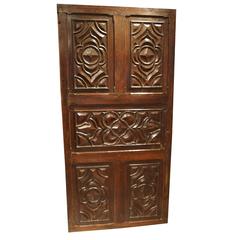 17th Century Carved Walnut Door from the Languedoc Region of France 7