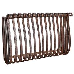 Antique Small 18th Century Forged Iron Grille from France