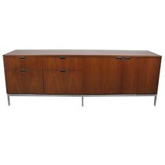 1970s Walnut Credenza by Florence Knoll
