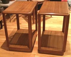 Pair of Mahogany End Tables for Dunbar