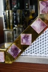 Mirror with Amethyst Designed by Régis Royant