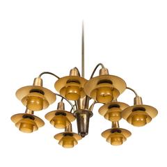 Poul Henningsen Ceiling Lamp Model Ph-1/1 Cascade by Louis Poulsen in Denmark 8