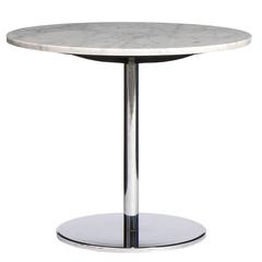 Minimalist Chrome and Marble Table 4
