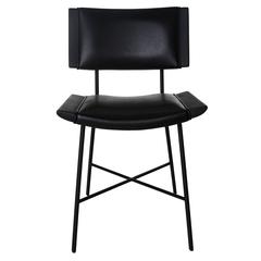 Alessandra Chair with Blackened Steel Frame by Thomas Hayes Studio 12