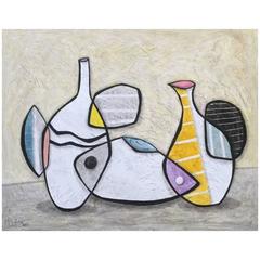 "Still Life" Original Oil on Canvas Painting by Known Artist Steve McElroy, 2015 6