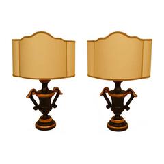 French Lamps, Pair