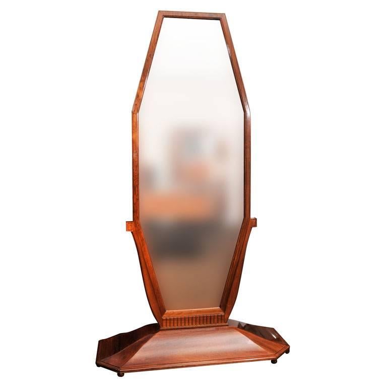 French Art Deco Mirror Attributed to Maurice Dufrêne For Sale