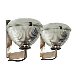 Pair of Wall Lights Attributed to Sergio Mazza