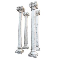 Four Large Old Corinthian Columns