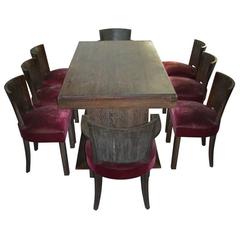 1930s Dining Rooms Suite by Jacques Adnet 7