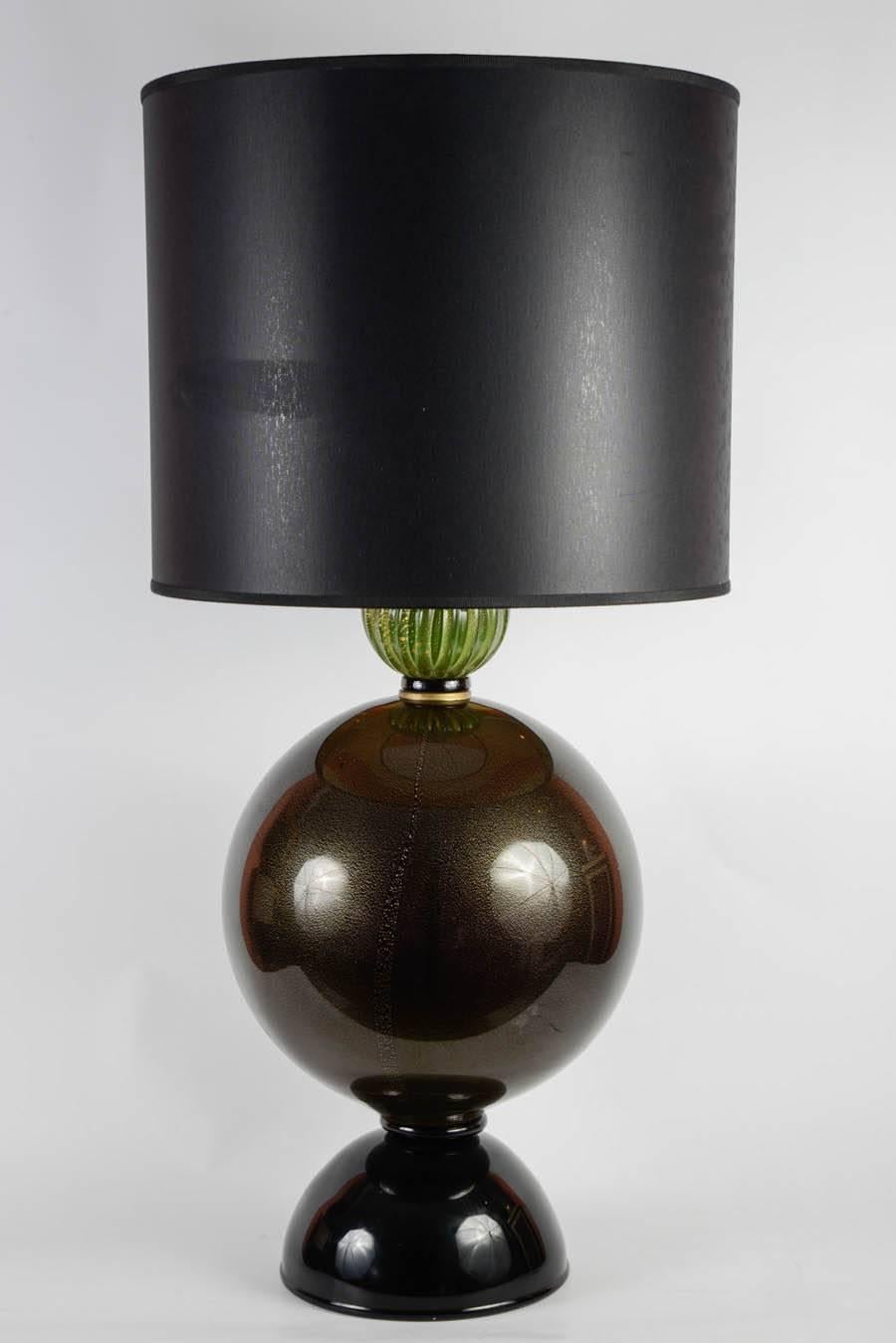 Late 20th Century Murano Glass Ball Lamps For Sale
