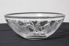 Rare Kosta Boda Erik Höglund Hand Etched Glass Centerpiece, circa 1955