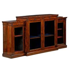Holland & Sons English Regency Breakfront Console Cabinet, 19th Century