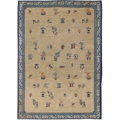 Large Antique Western Chinese Rug   11'6" X16'2"